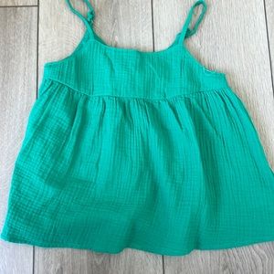 Girls green top